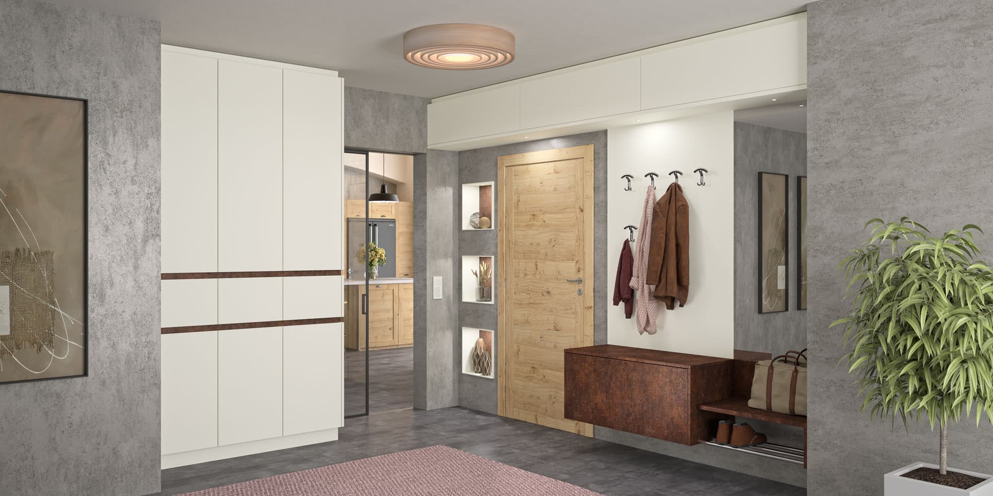 Vorzimmer zu Hause ankommen